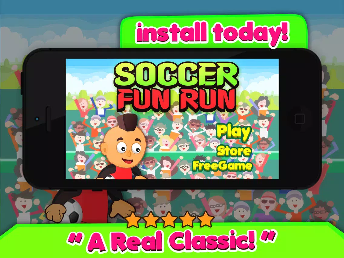 Soccer Fun Run - The World Fantasy Football Players From The Ultimate Cup iPad Screenshots