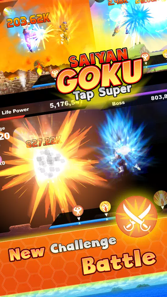 Saiyan Goku Tap Super Z Screenshots
