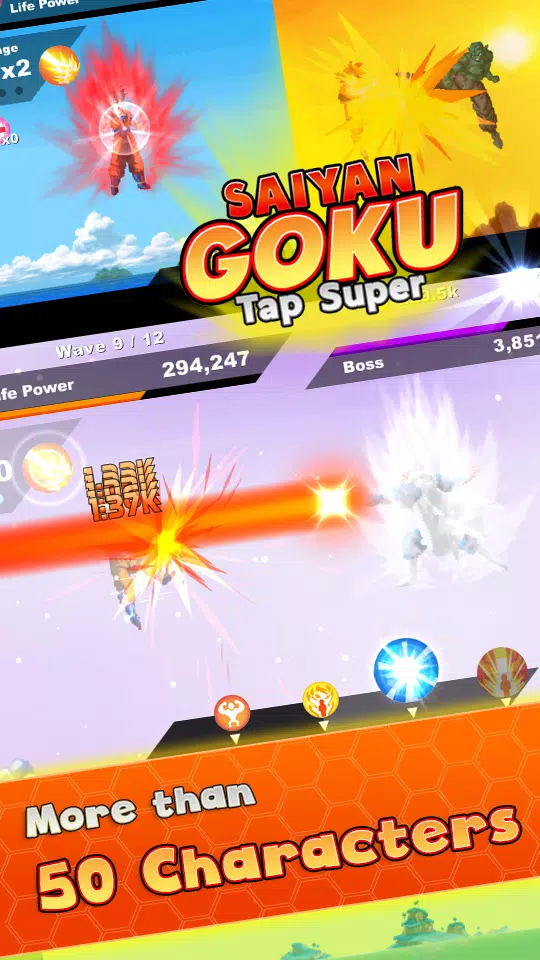 Saiyan Goku Tap Super Z Screenshots