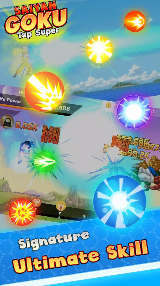 Saiyan Goku Tap Super Z Screenshots