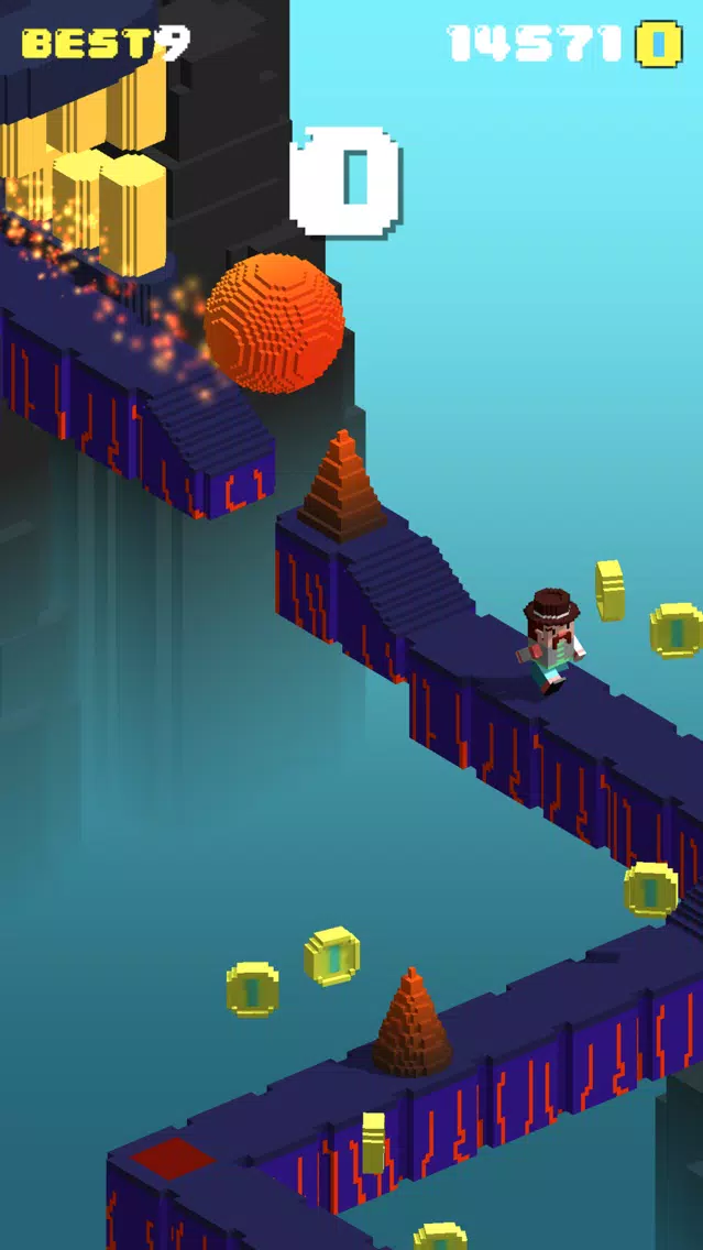 Capturas de tela do Flippy Run: Epic Fun Ball Race