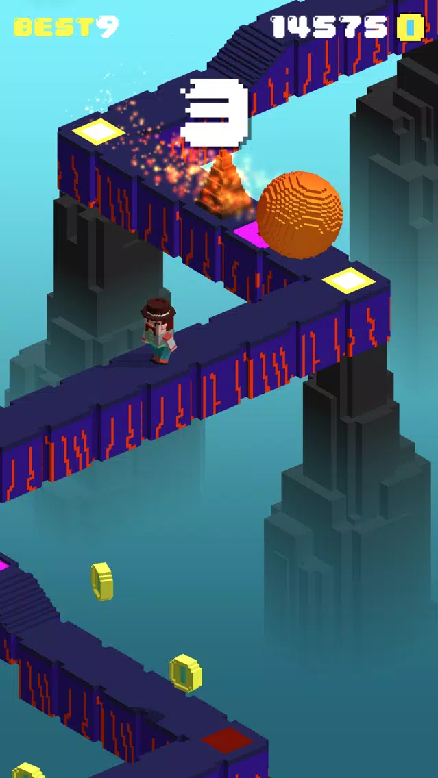 Capturas de tela do Flippy Run: Epic Fun Ball Race