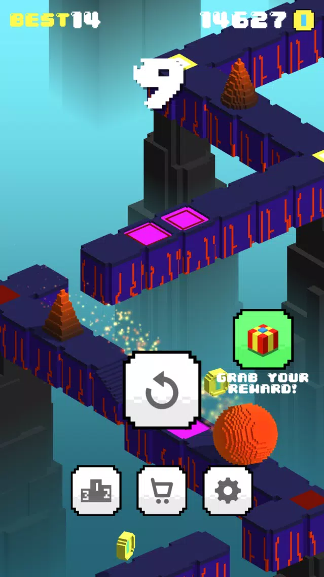 Capturas de tela do Flippy Run: Epic Fun Ball Race