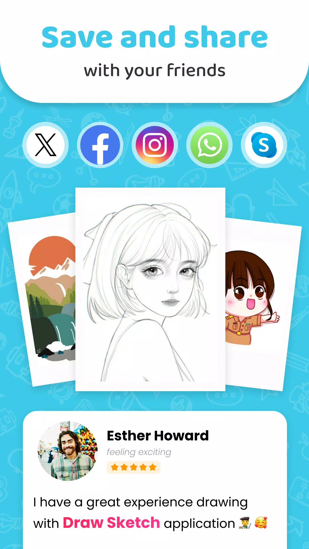 AR Drawing Screenshots