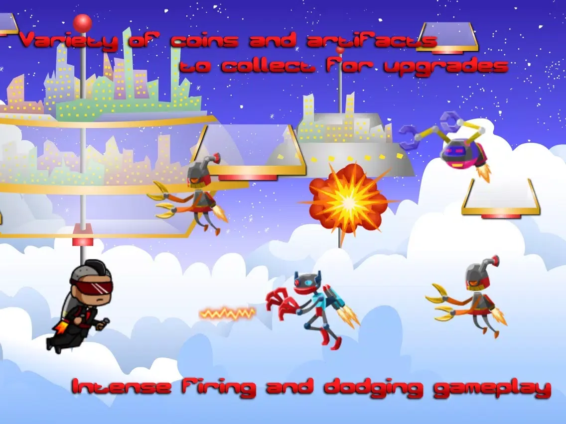 Скриншоты Defense of Jetpack Jacks: Free Kids Game iPad 