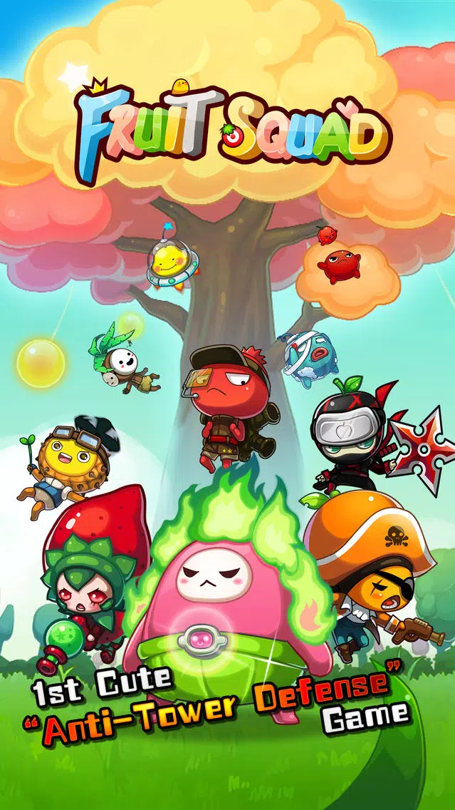 ภาพหน้าจอของ Fruit Squad - The Cutest Tower Defense Game