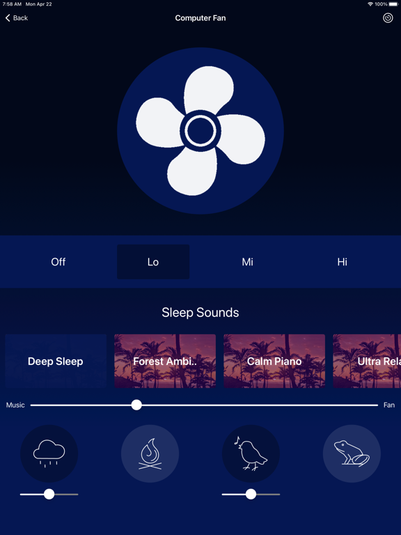 Sleep Fan: Box Fan Noise iPad Screenshots