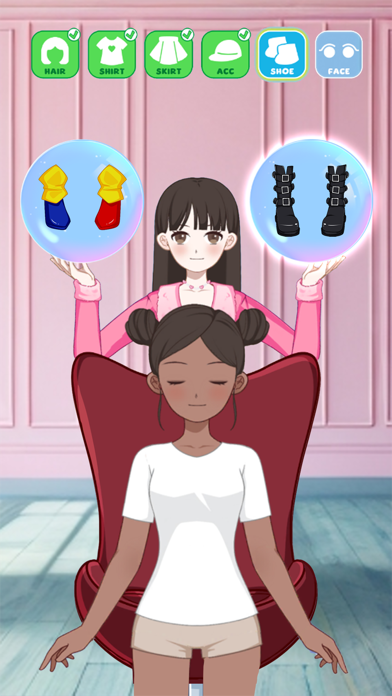 Tangkapan layar Left or right: Magic Dress up