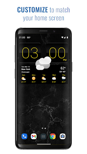 Sense V2 Flip Clock & Weather Screenshots