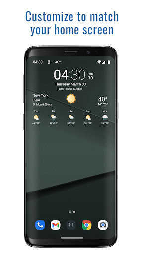 Transparent clock weather Pro Screenshots