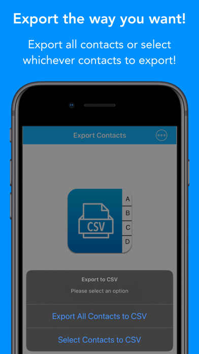 Contacts to Outlook CSV file Screenshots