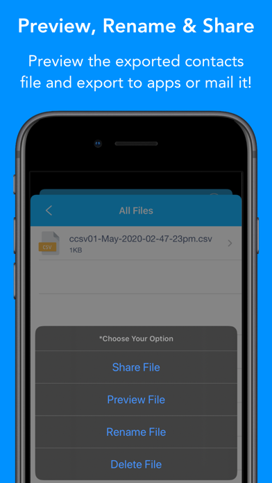 Contacts to Outlook CSV file Screenshots