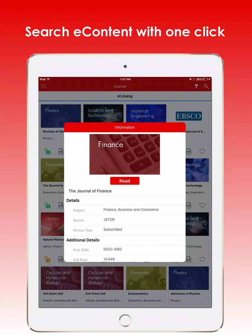 eLearning Mobile App iPad Screenshots
