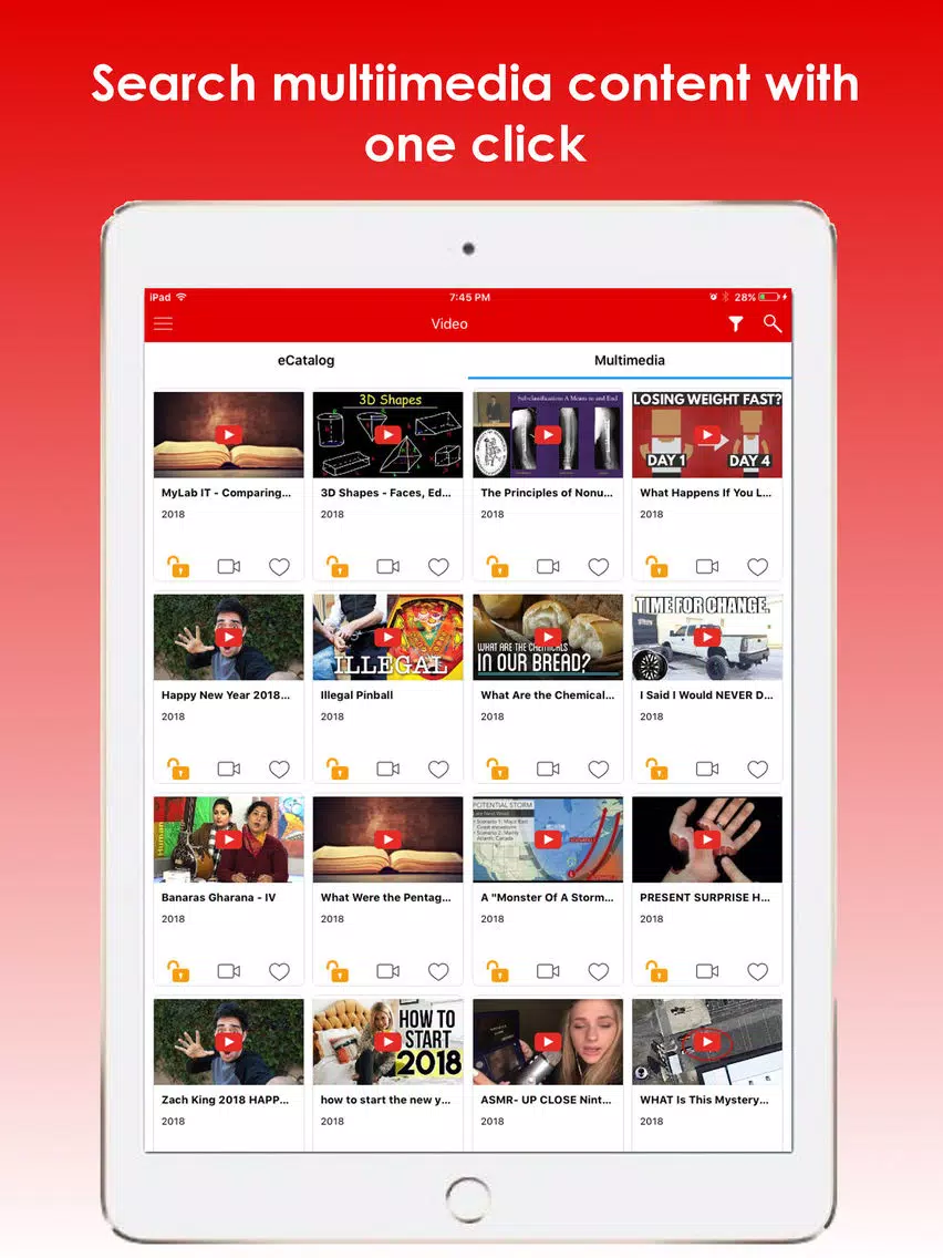 eLearning Mobile App iPad Screenshots