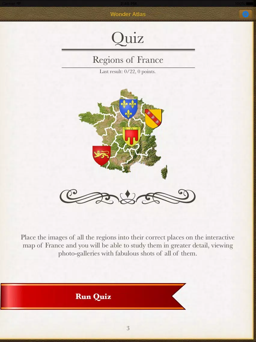 France. The Wonder Atlas Pro iPad Screenshots