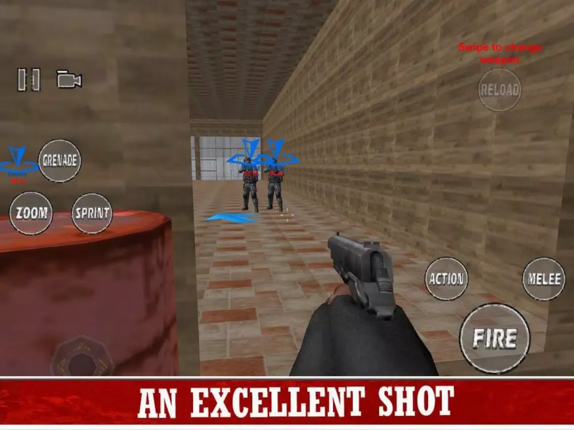 Tangkapan skrin Attack Terrorist Mission Fire iPad 