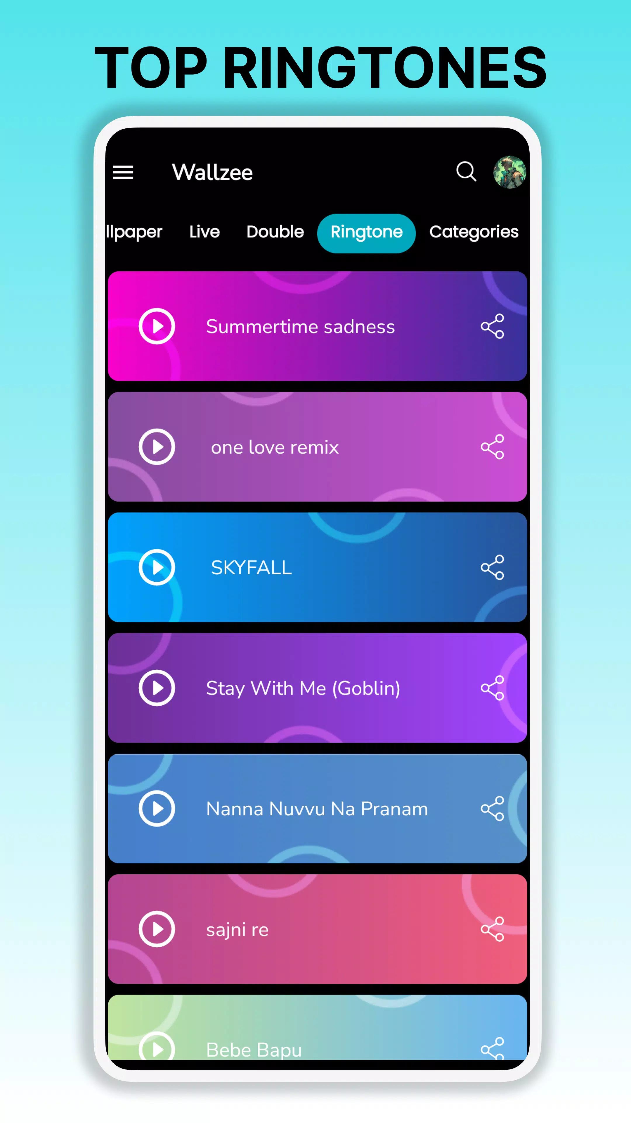 wallzee - Wallpaper & Ringtone Screenshots