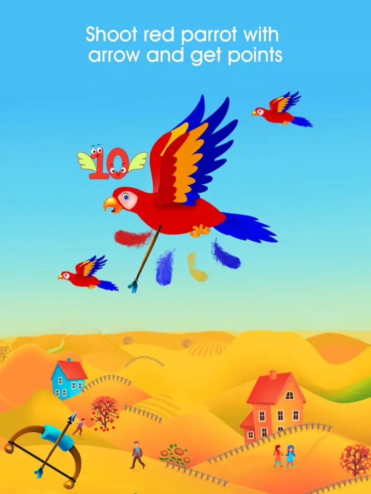 Parrot Shooting - hunting parrots iPad  Screenshots