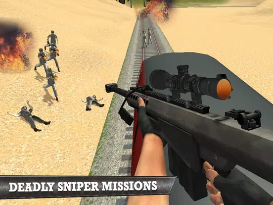 Capturas de pantalla de Train Sniper Assassin: Sharp-shooter Killer iPad 