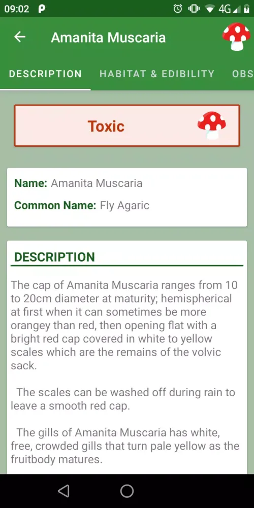 Mushrooms Guide Screenshots