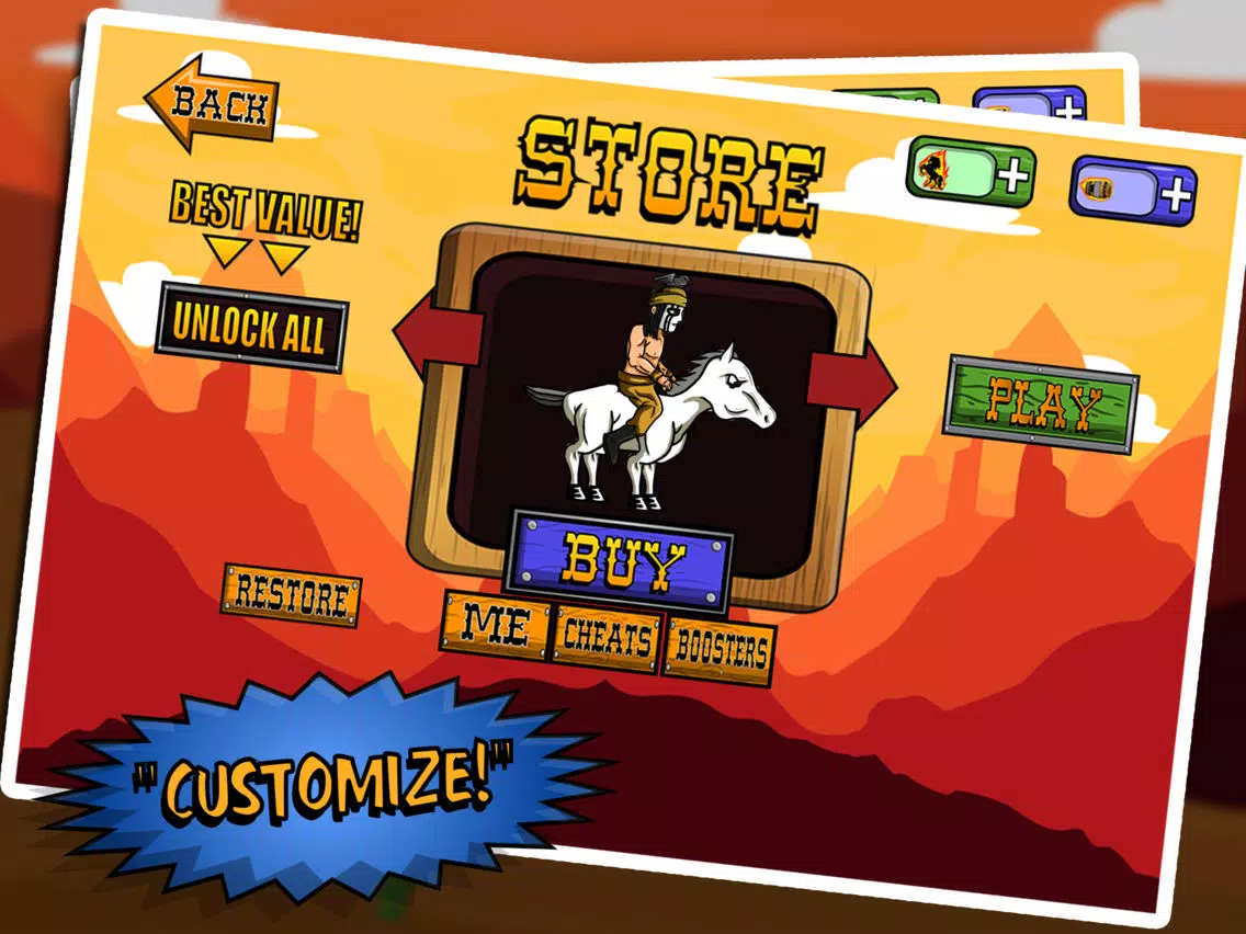 Lone Cowboy Ranger Horse Racing Games Free iPad  سکرین شاٹس