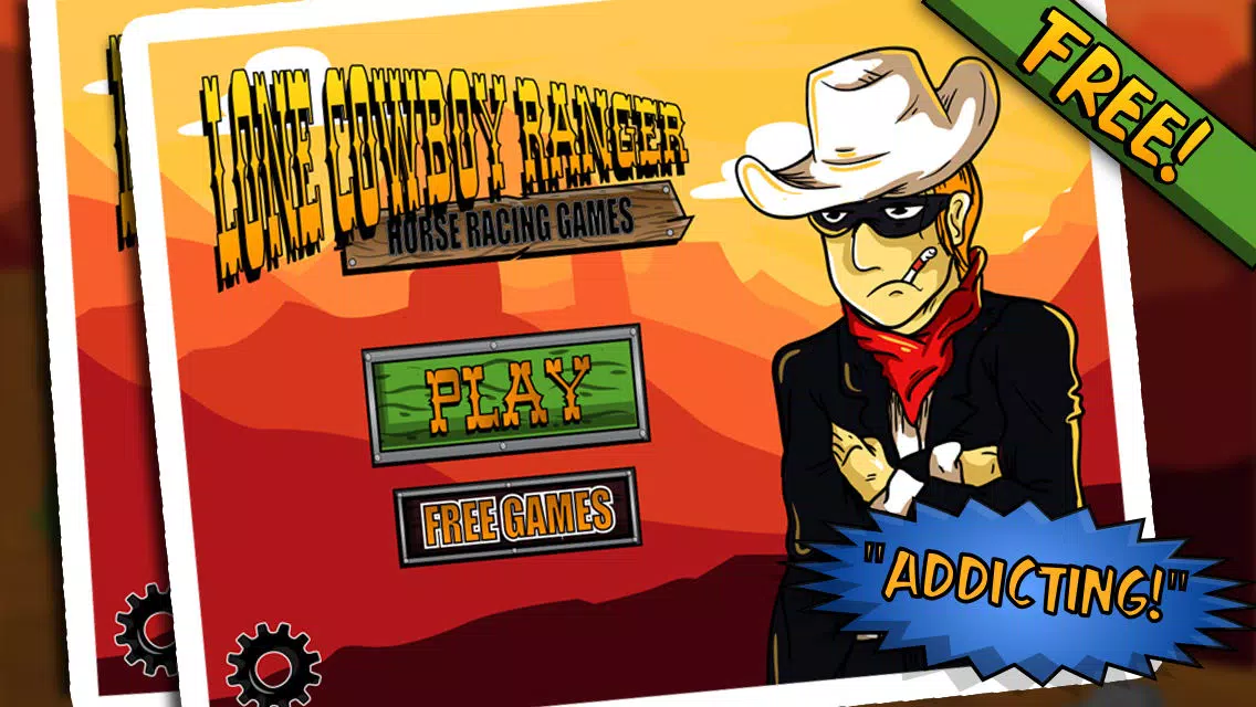 Lone Cowboy Ranger Horse Racing Games Free سکرین شاٹس