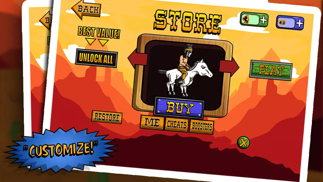 Lone Cowboy Ranger Horse Racing Games Free سکرین شاٹس