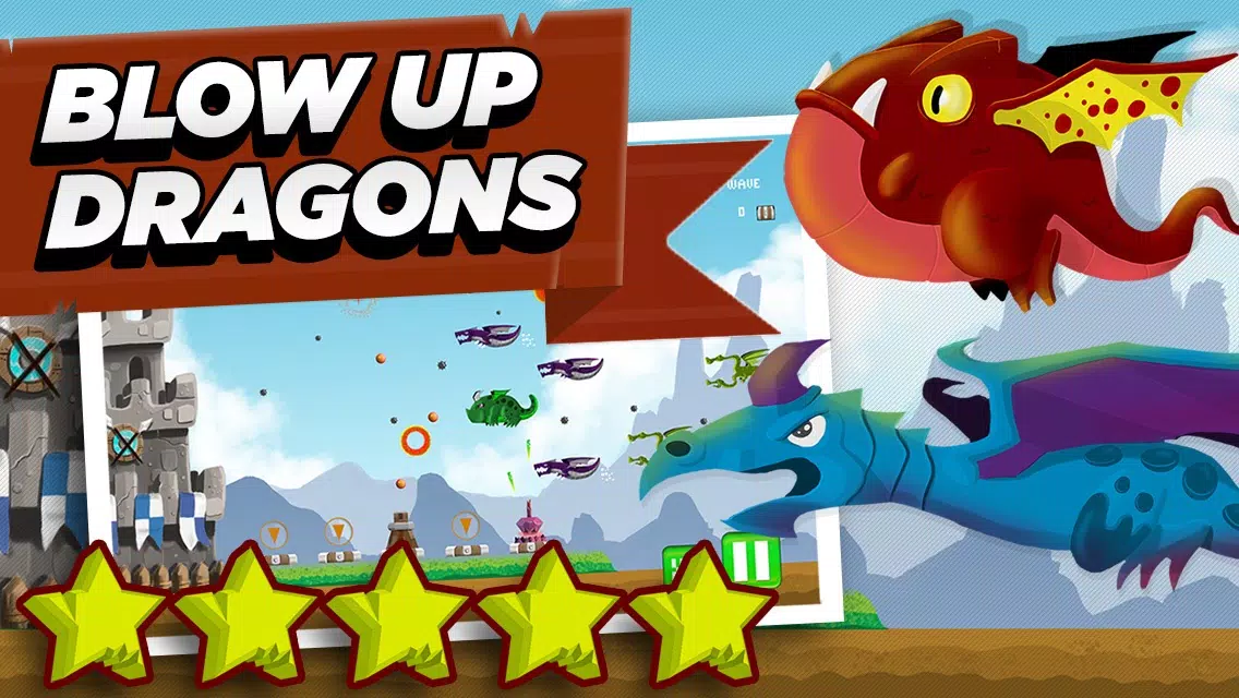 Capturas de pantalla de Spellsword Dragon Clash Defense – Medieval Castle Shooting Action Game for Kids FREE