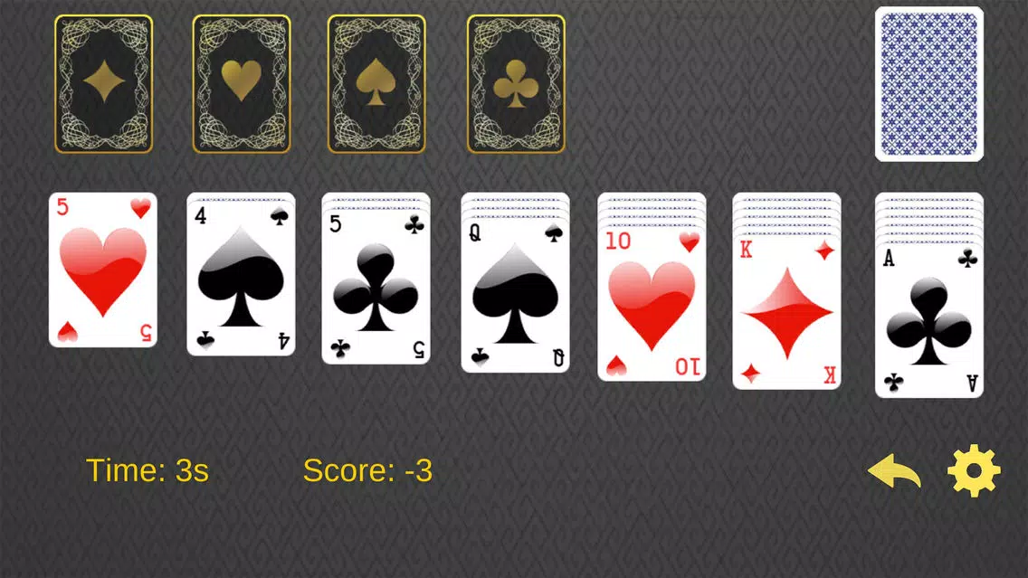 Solitaire Euchre card game - The retro classic style with 52 cards Screenshots