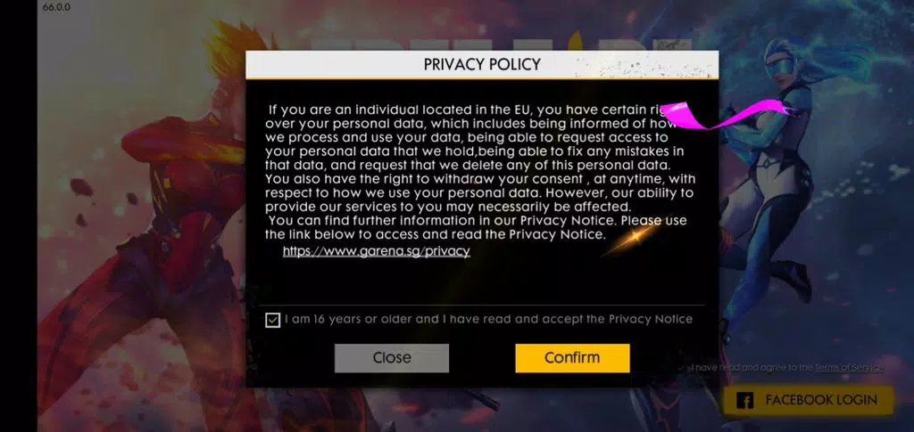 Free Fire Advance Server Screenshots