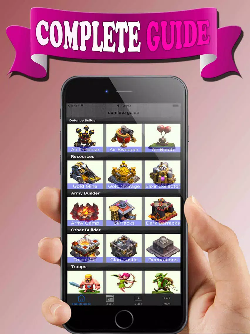 Pocket Guide for Coc-Clash of Clans - Hacks, Gems! iPad Screenshots