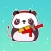 Cute Panda Animated Sticker
