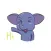 Funny Elephant Sticker