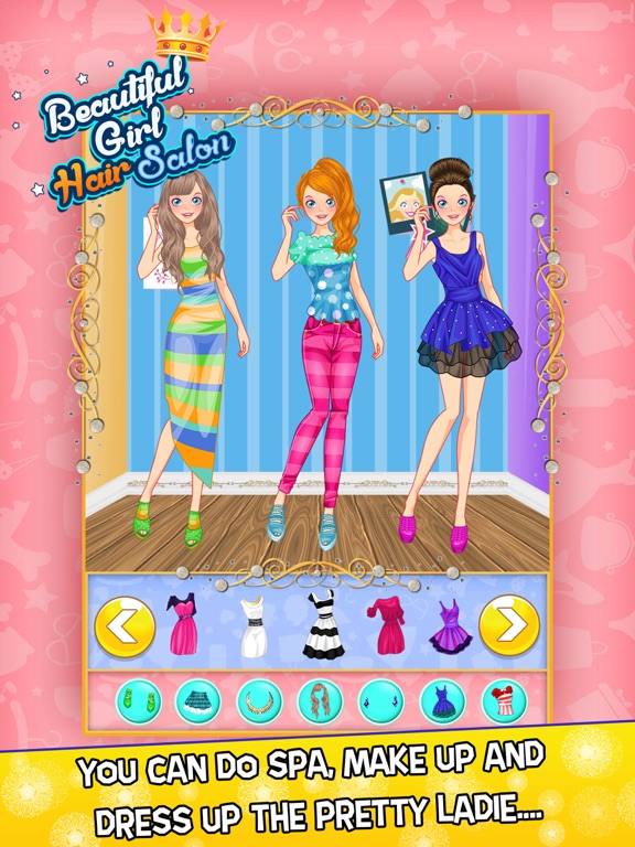 Скриншоты Beautiful Girl Hair Salon with Dress Up kids Game iPad 