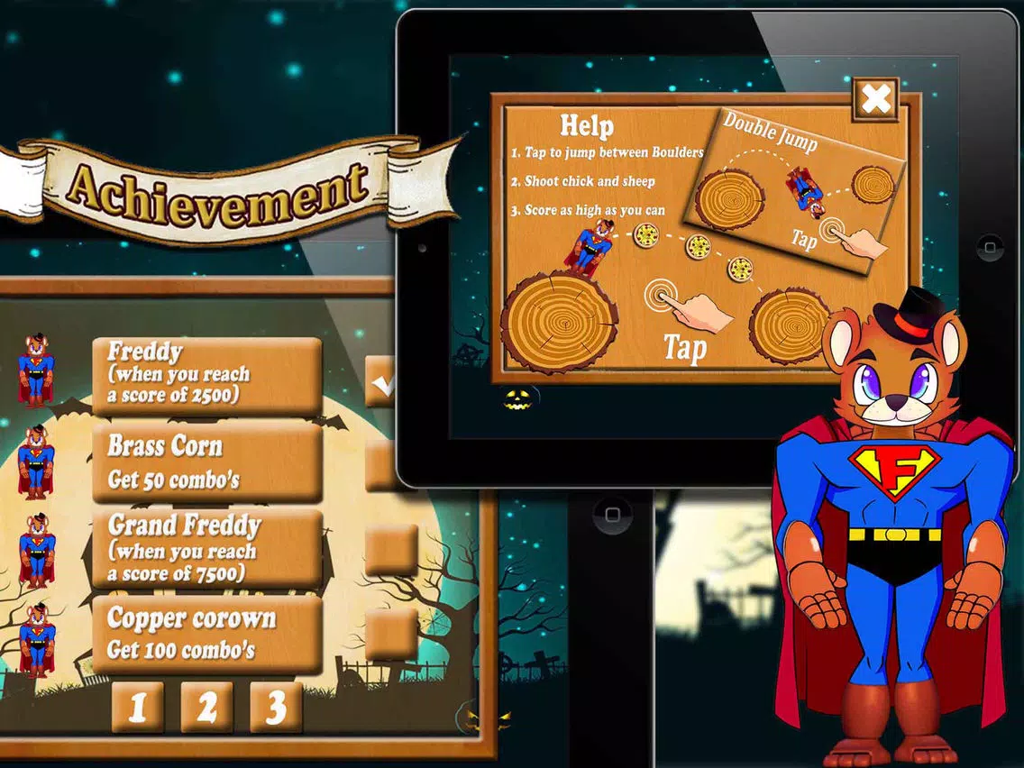 Scary Bear Jump in Fear Forest - Escape Nights At Fantasy For FNAF iPad  Screenshots