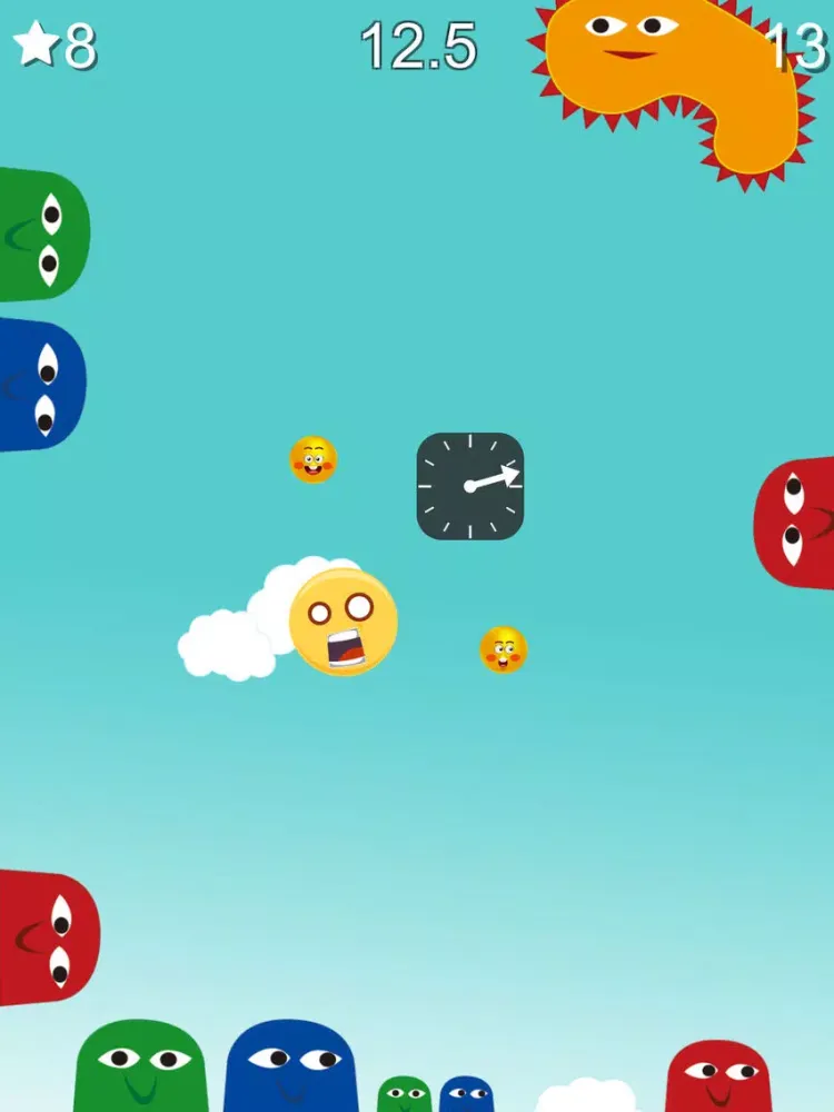 Emoji Shooter - rolling clock iPad Screenshots