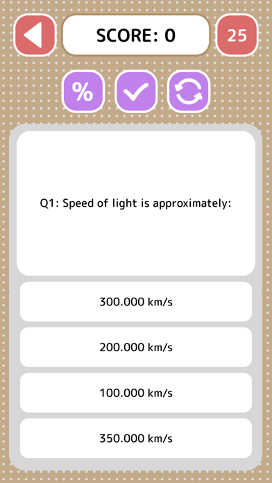 Captures d'écran de Physics Quiz - Game