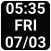 big small clock widget