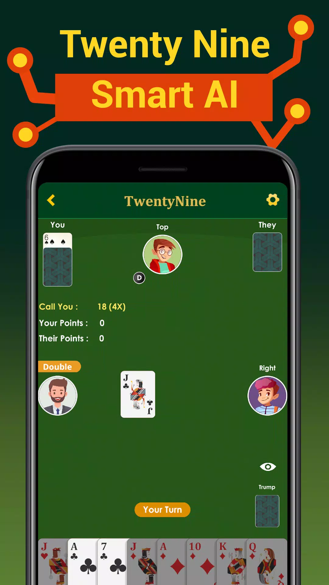 Call bridge offline & 29 cards Screenshots