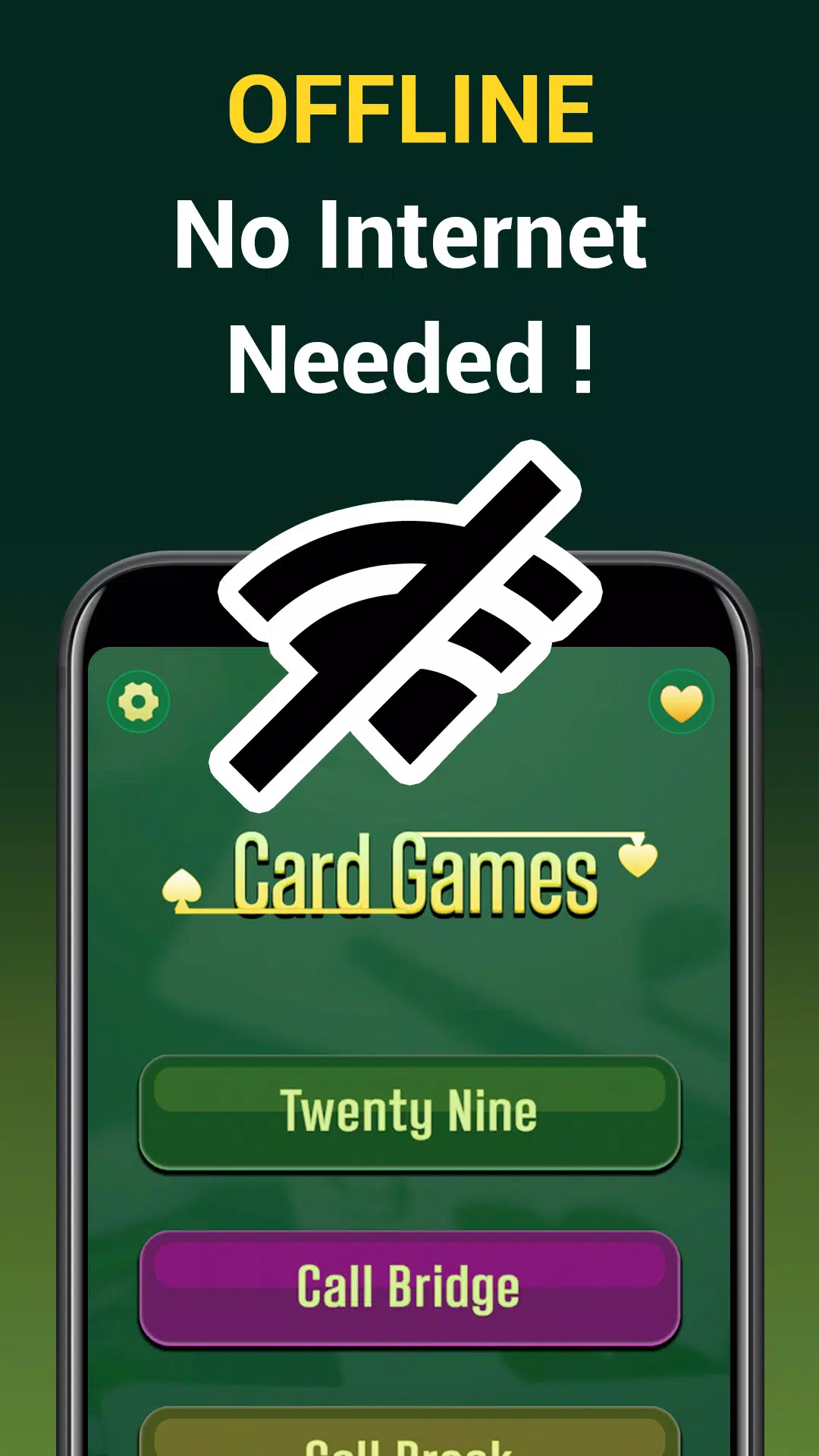 Call bridge offline & 29 cards Screenshots