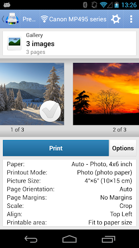 PrintHand Mobile Print Screenshots
