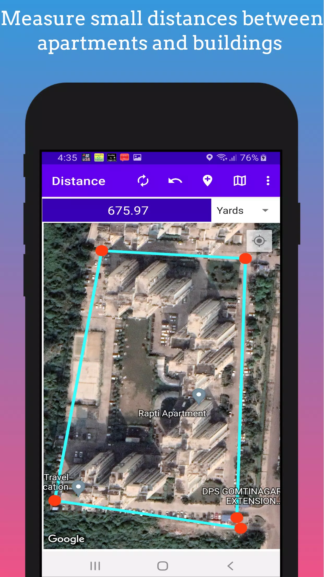 GPS Distance Measurement应用截图
