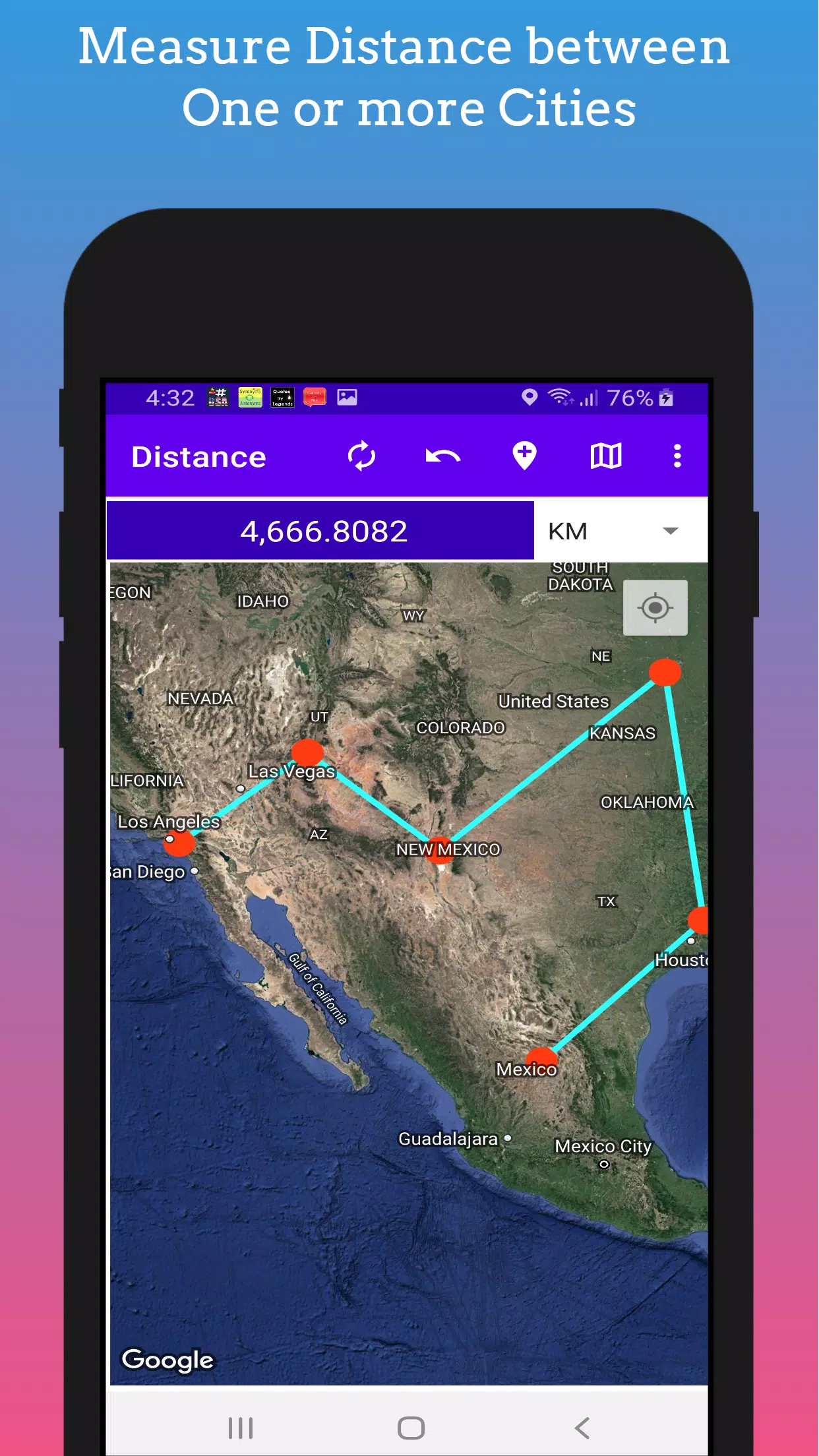 GPS Distance Measurement应用截图