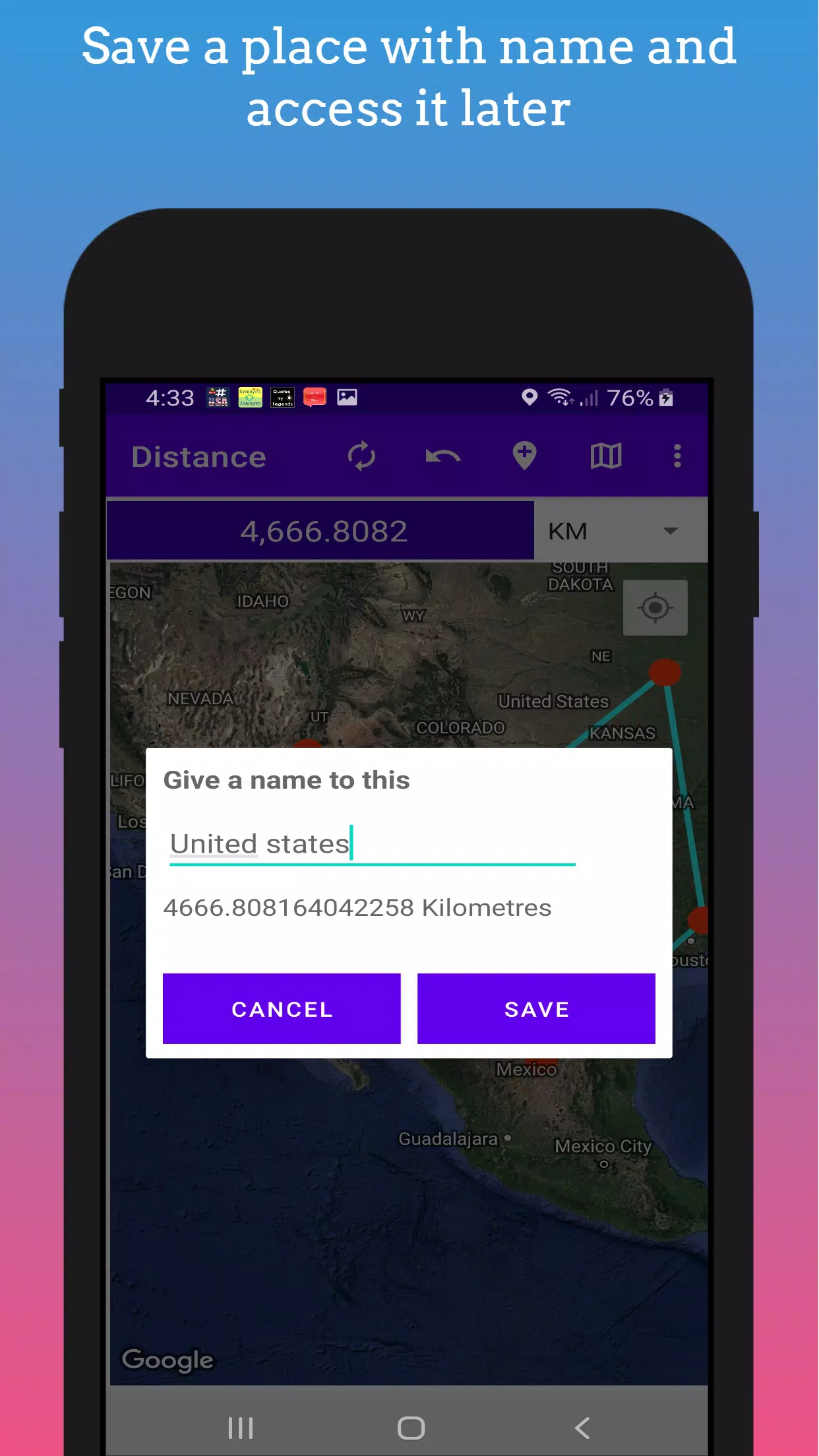 GPS Distance Measurement应用截图