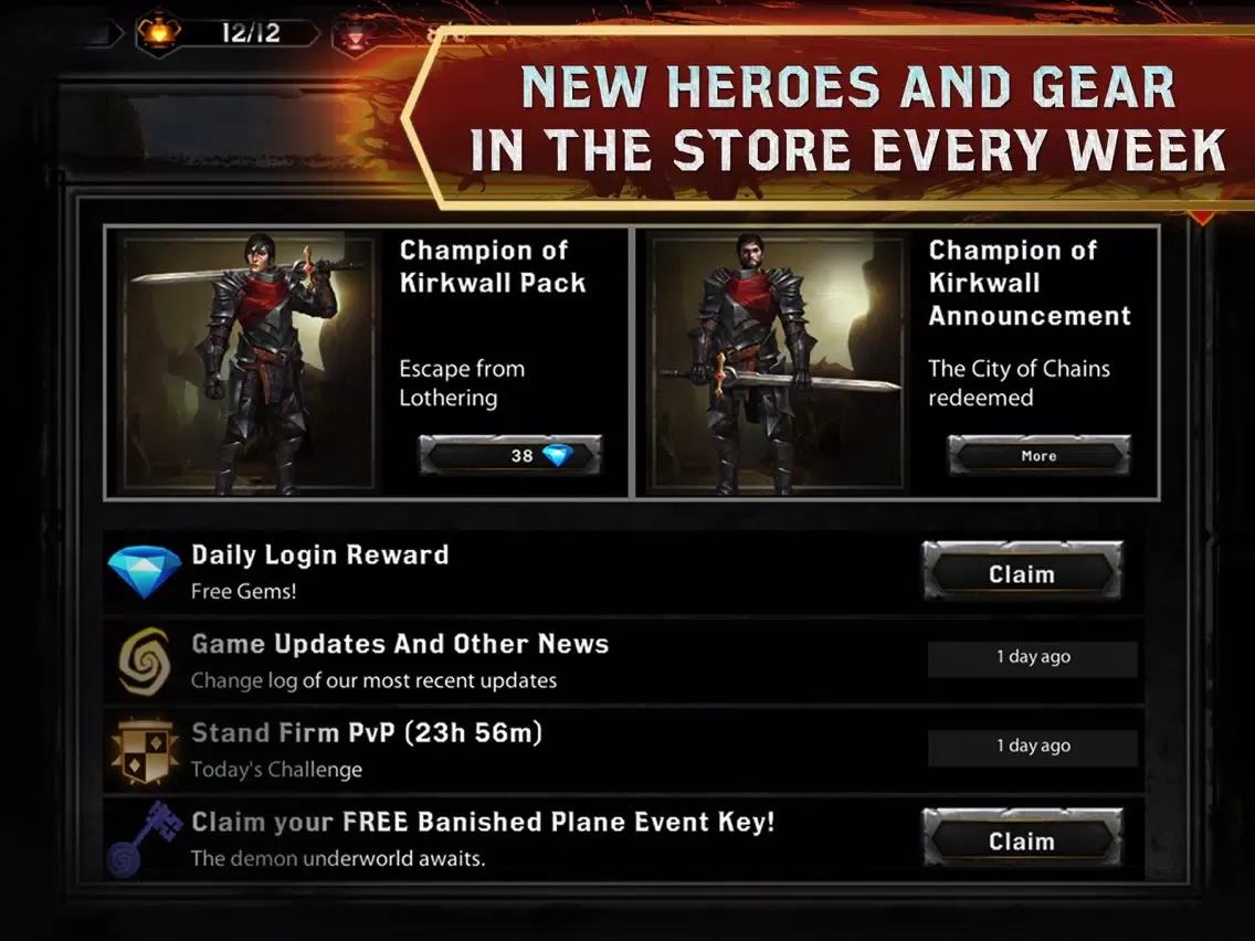 Captures d'écran de Heroes of Dragon Age iPad 