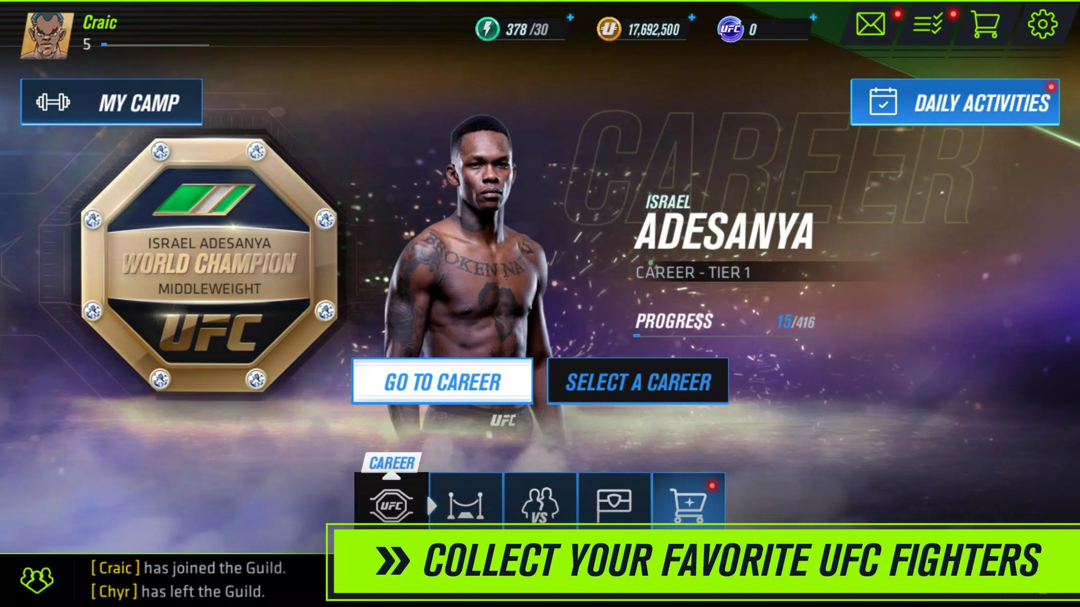 UFC Mobile 2 Beta Screenshots