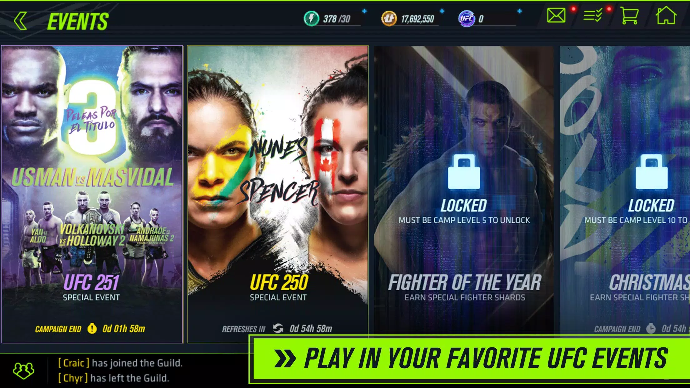 UFC Mobile 2 Beta Screenshots