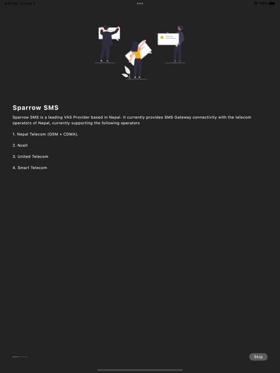 Sparrow sms iPad Screenshots