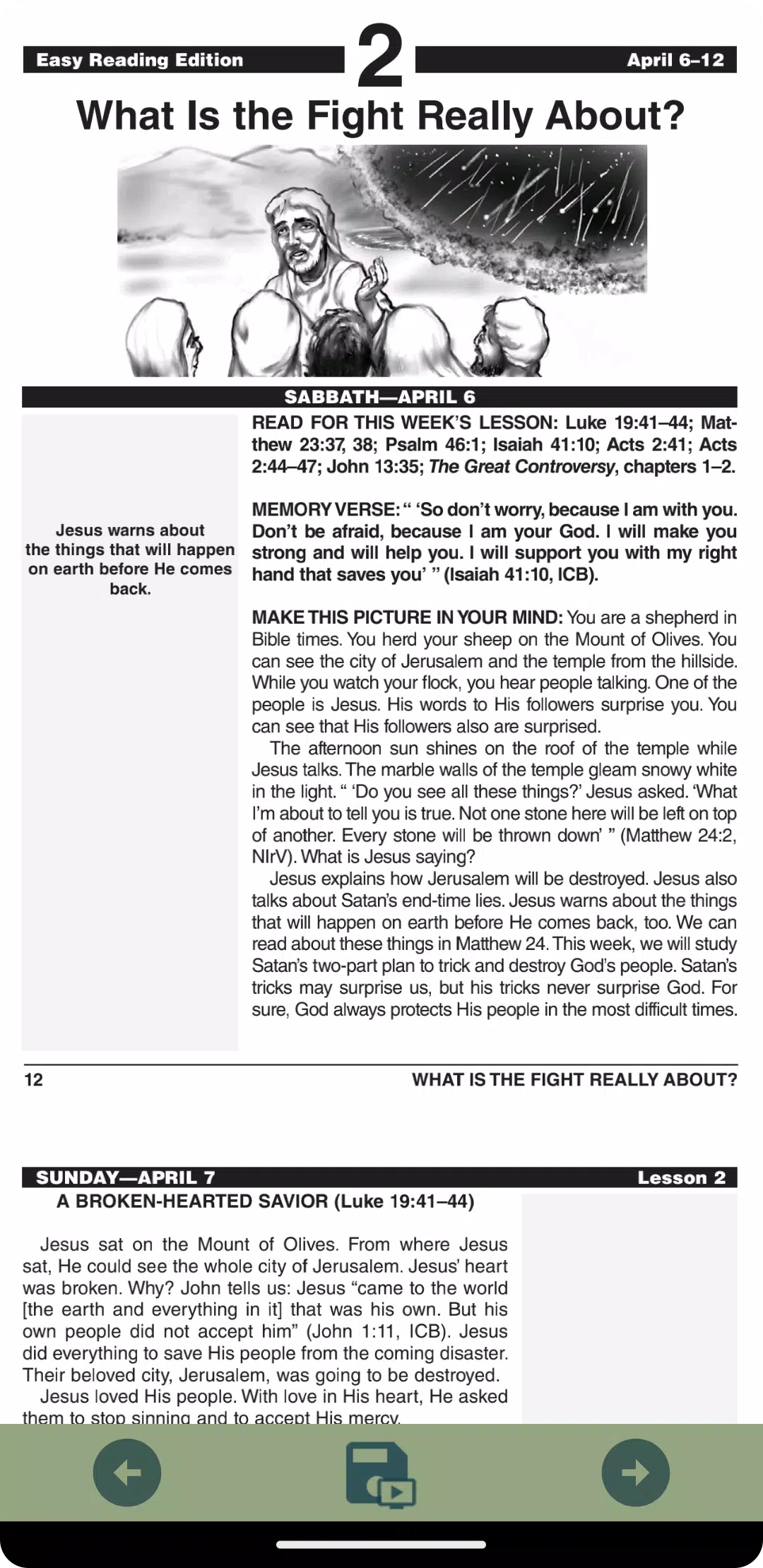 Easy Reading Sabbath School Screenshots