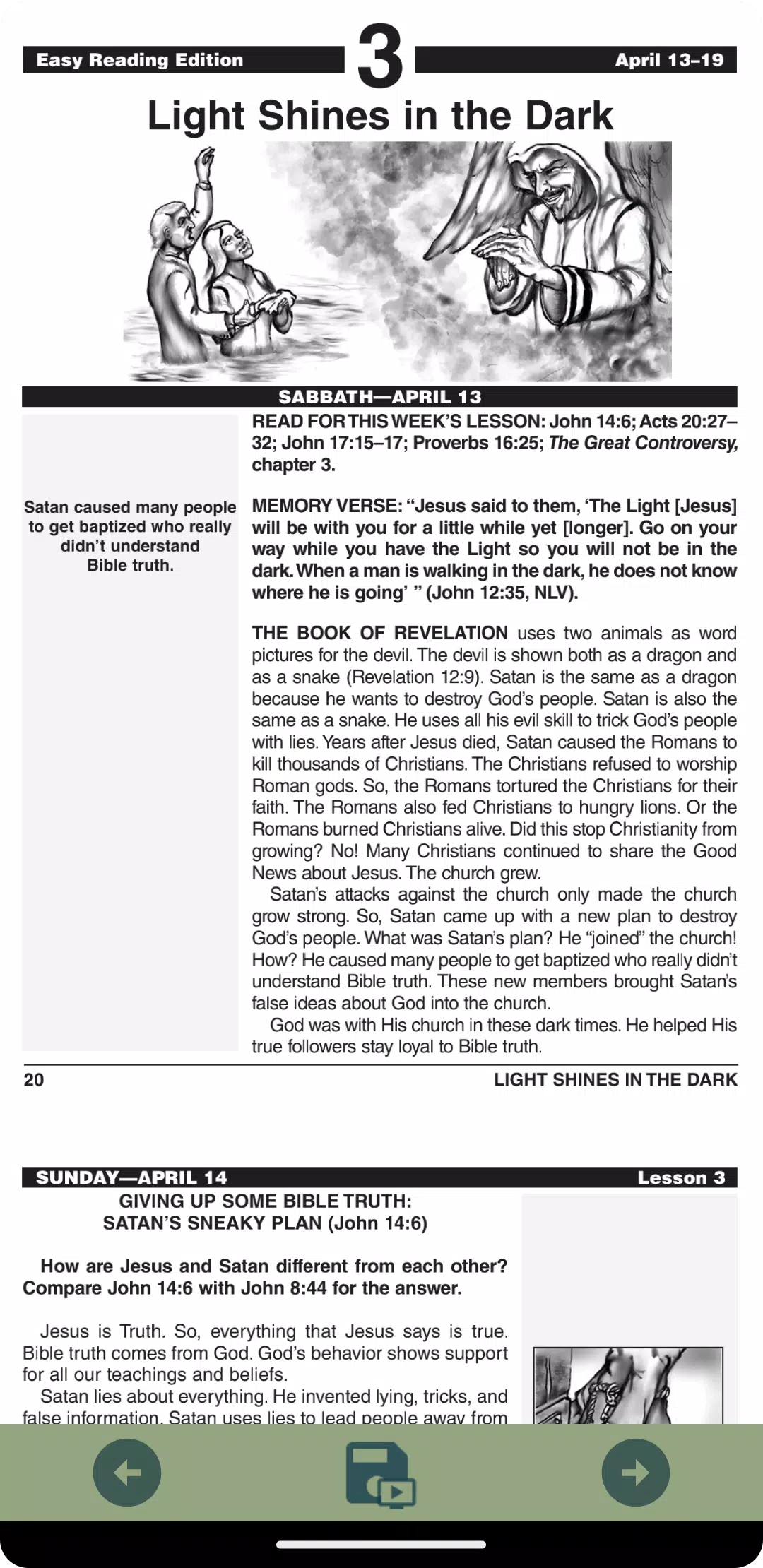 Easy Reading Sabbath School Screenshots